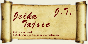Jelka Tajsić vizit kartica